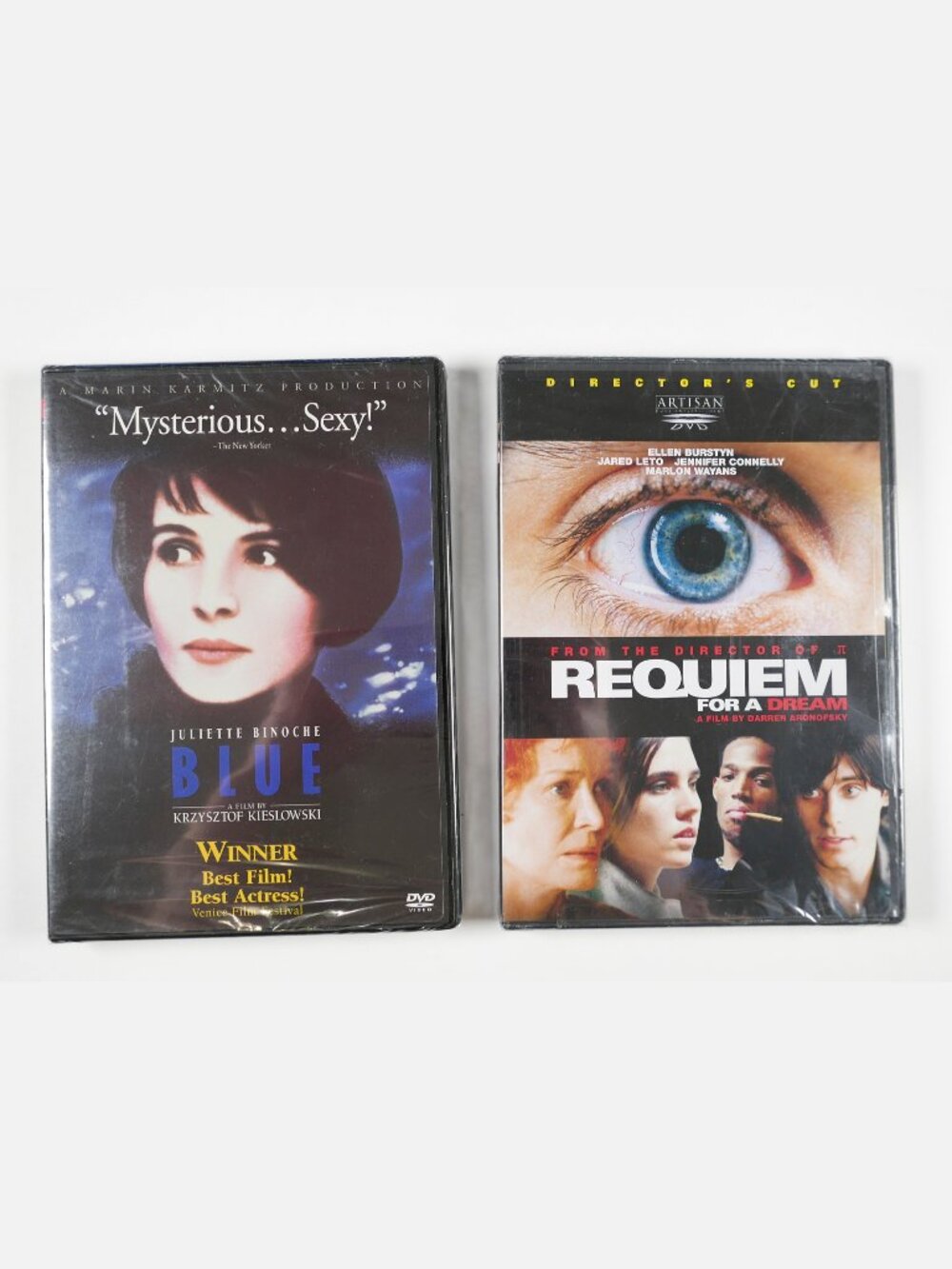 ARONOFSKY Requiem For A Dream Director's Cut + KIESLOWSKI Blue DVD Lot Sealed
